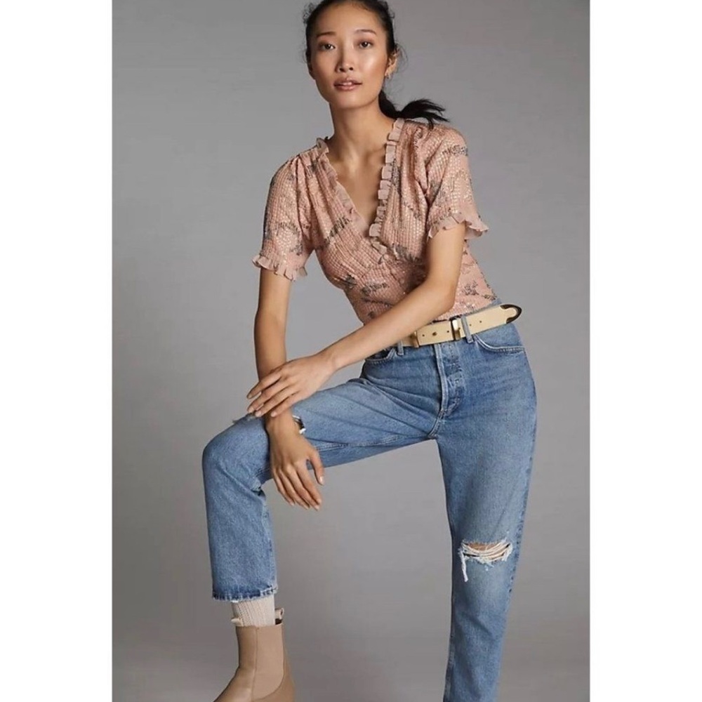 BNWT Anthropologie Beaded and sequined crop